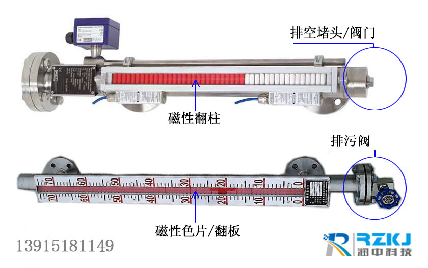 磁翻板液位计排污阀